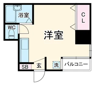 元浜グリーンホームズ【305号室】の間取り