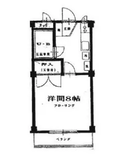 エリートイン向ヶ丘【202号室】の間取り