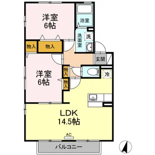 グランフォート弐番館【2階】の間取り
