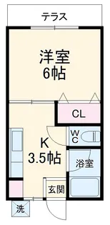 第2田辺コーポ【2階】の間取り