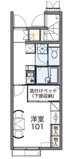 レオパレススピカ【112号室】の間取り