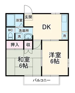 ベルグラン川越【101号室】の間取り