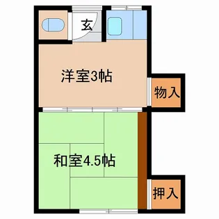 きむら荘【8号室】の間取り