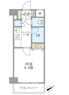 KDXレジデンス西新宿【7階】の間取り