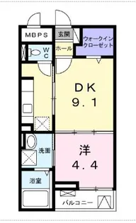 コスモテラス上大岡【1階】の間取り