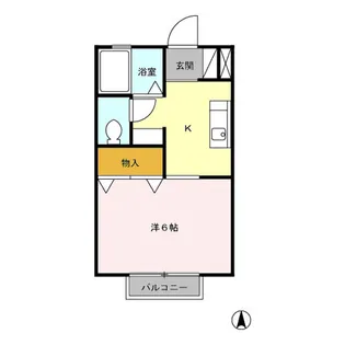 アルカディア【1階】の間取り