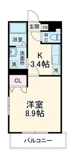 スタースクエア【2階】の間取り
