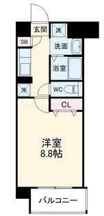 パステロ【101号室】の間取り