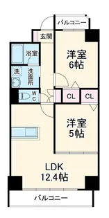 ランドハウスグランドウエスト【4階】の間取り