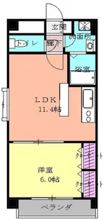 フラットS【2階】の間取り