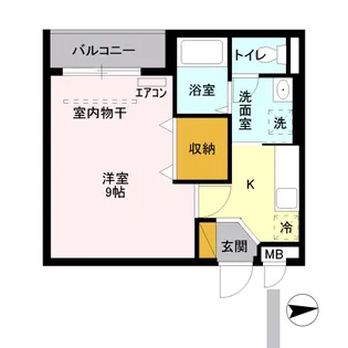 リーゾ【206号室】の間取り