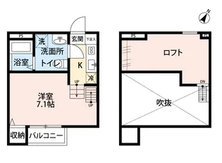 アンビエンテ千葉EAST館【2階】の間取り