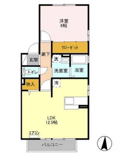ブラン・サルドセジュールⅡ【2階】の間取り