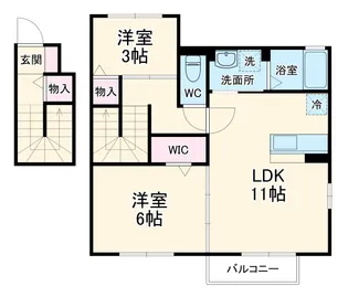 アークTOWA【2階】の間取り