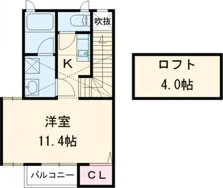 パームグローヴ【2階】の間取り