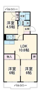 コンフォート鵠沼Ⅰ【1階】の間取り