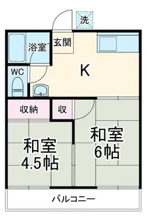 辻サンハイツ【1階】の間取り