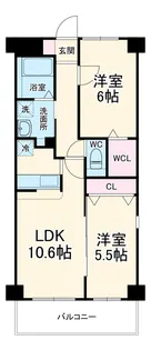 エグゼシャトー四番館【1階】の間取り