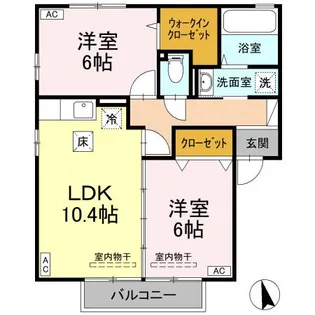 オーククレスト【1階】の間取り
