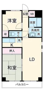 ライトコア前原【4階】の間取り