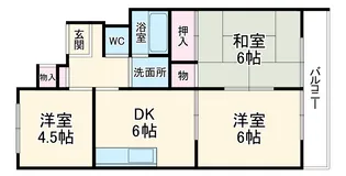 ファミリーハイツ【2階】の間取り