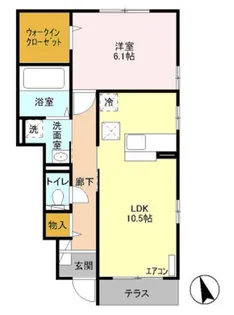 ベルヴィル湘南【1階】の間取り