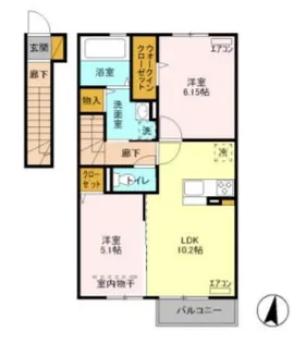 アリエッタ【2階】の間取り