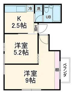 水落ビル【3階】の間取り