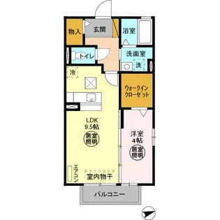 エスペランサ【1階】の間取り