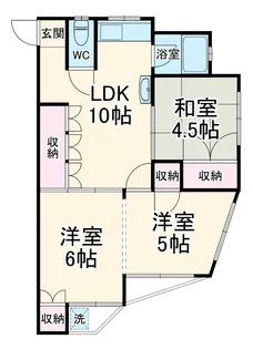 パークハイツ【208号室】の間取り