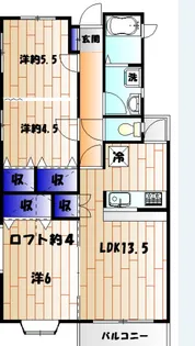 エクレール森の丘【306号室】の間取り