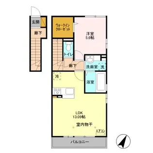 Ball Park B【2階】の間取り