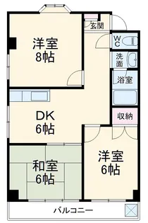 第6むさしマンション【2階】の間取り