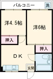 野崎マンション【2階】の間取り