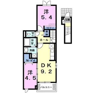 アヤソフィヤⅢ【2階】の間取り