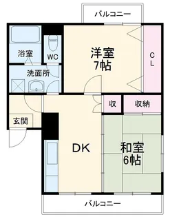 サンオリビア【204号室】の間取り