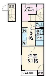 ヴィラセゾン船橋本町【2階】の間取り