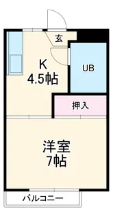 コープ ヴェルニー【101号室】の間取り