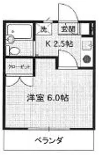 メゾンリヴレーヌ【206号室】の間取り