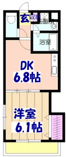 コスタ デルソル【1階】の間取り