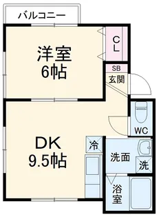 ハイツ白樺【1階】の間取り