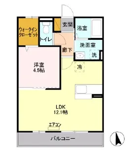 SEJOUR Aikou【302号室】の間取り