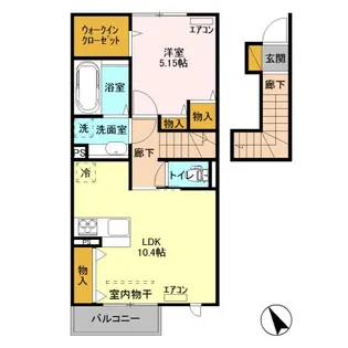 CRESCENT【2階】の間取り