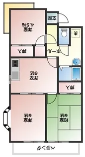 マーガレットシティ【1階】の間取り
