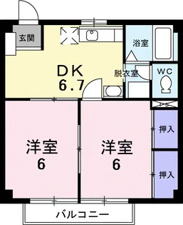 プラネットハウス【2階】の間取り