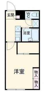 レオパレスルミエール【104号室】の間取り