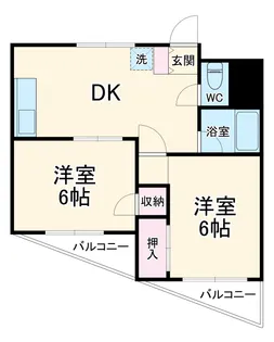 ウィリアムヒルズ本厚木【5階】の間取り