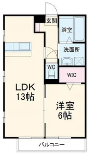 ヴィルヌーブ【2階】の間取り