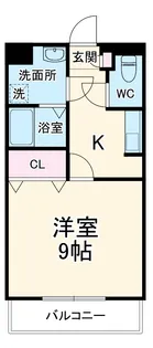 スプリングス赤坂Ⅰ【1-H号室】の間取り
