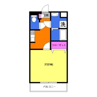 スプリングス赤坂Ⅰ【2-G号室】の間取り